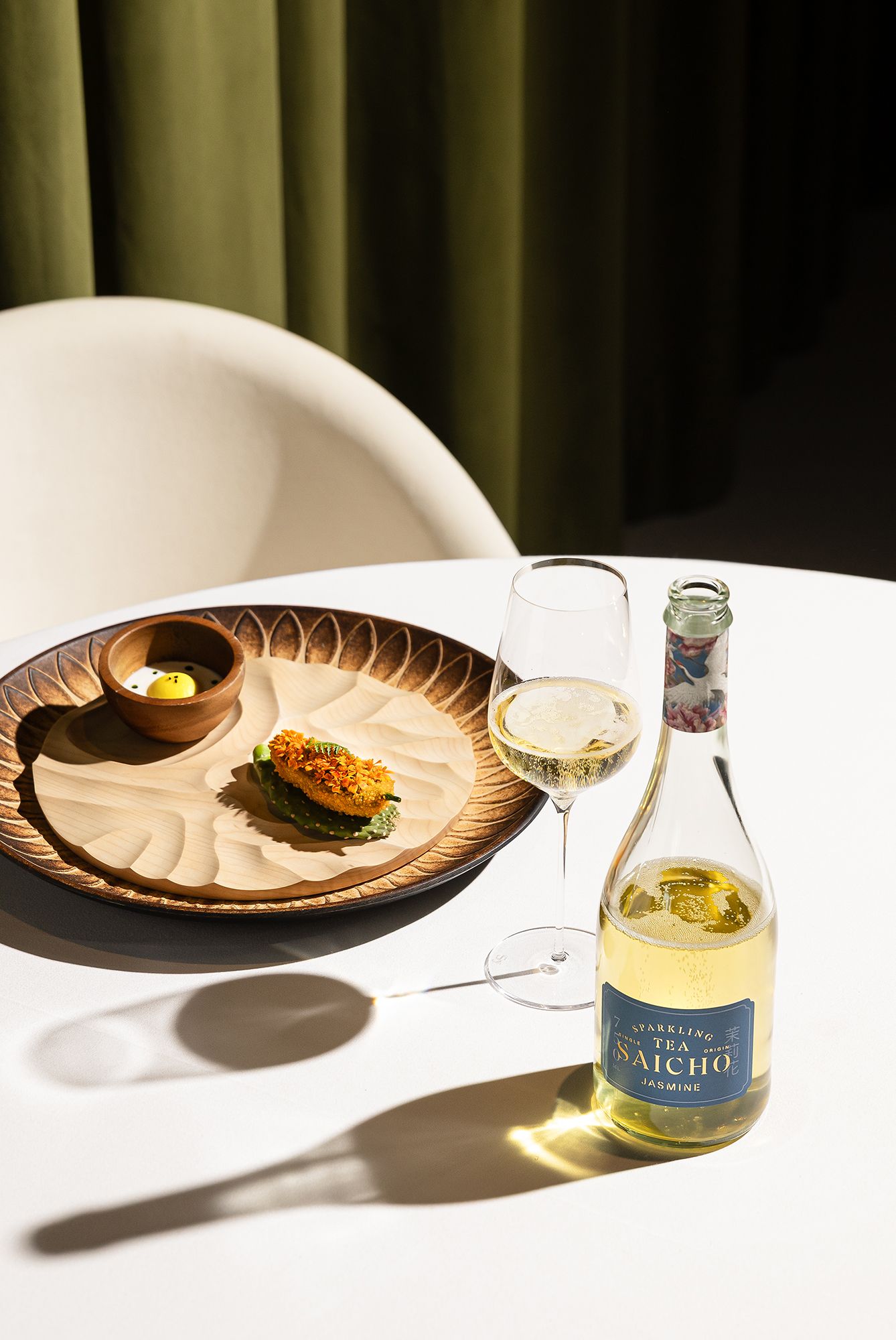 PICKLED PEPPER WITH TANGERINE FLOWERS & SAICHO JASMINE