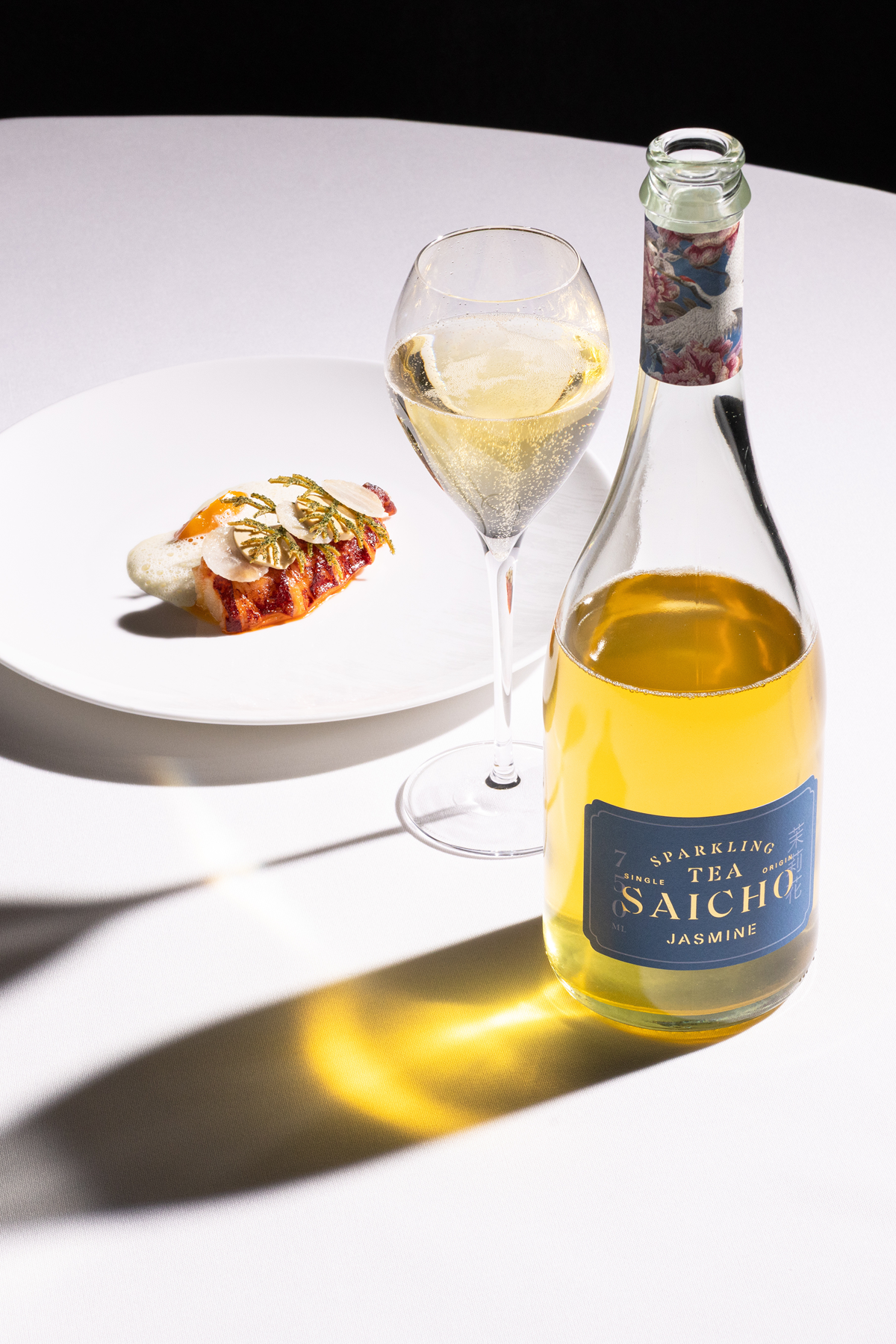 NATIVE LOBSTER WITH FOIE, SEA BUCKTHORN & SAICHO JASMINE