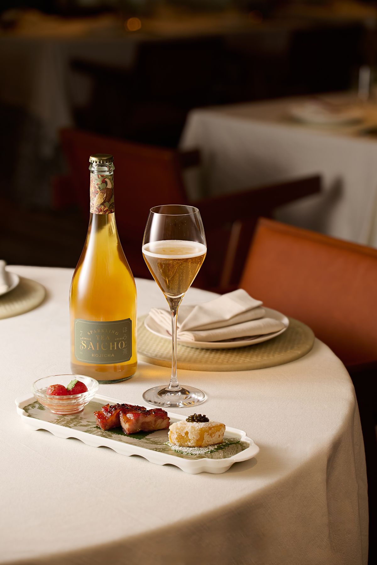 SAICHO HOJICHA SPARKLING TEA × DUDDELL'S APPETISER SELECTION