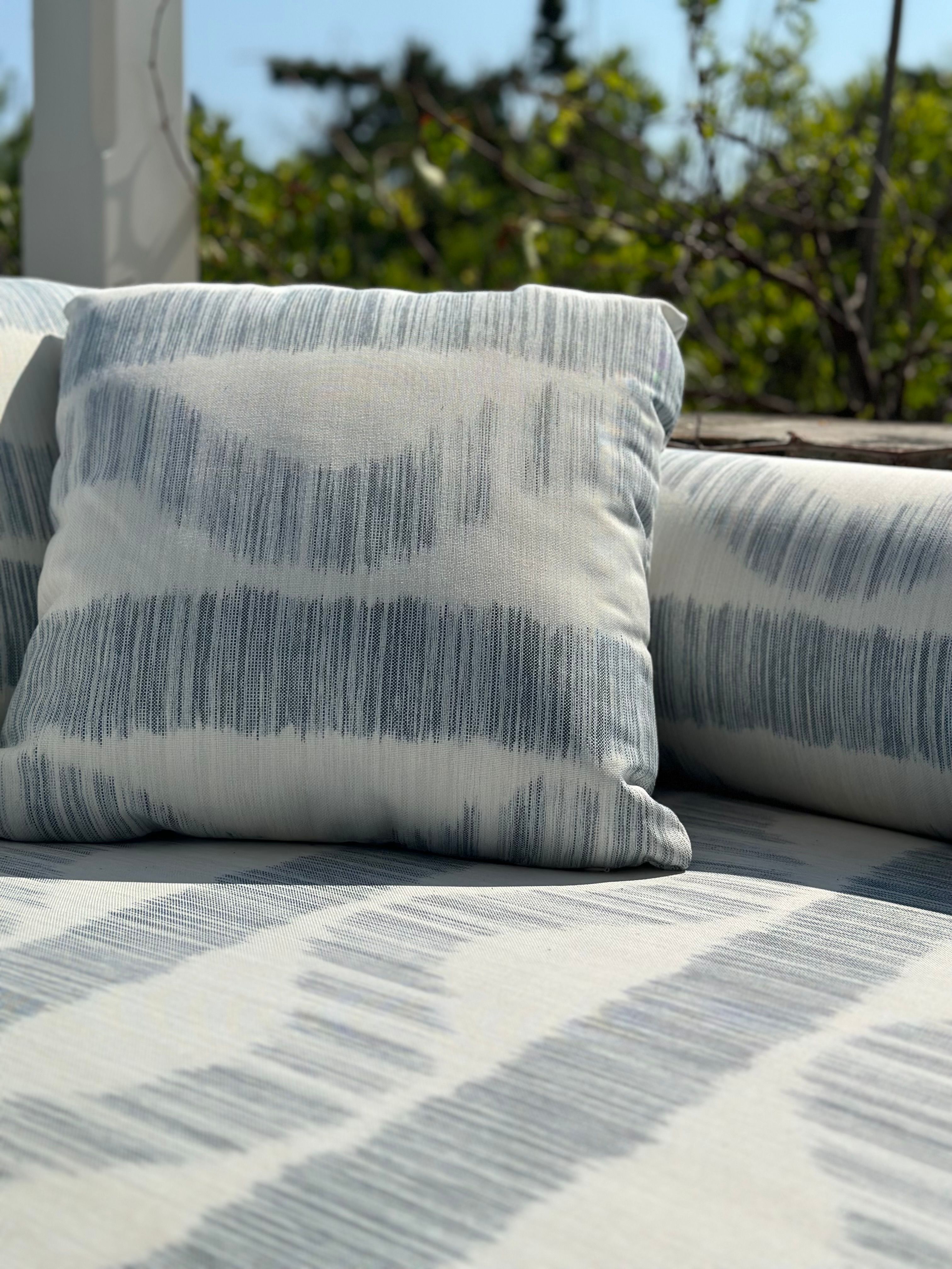 IKAT blue pillow