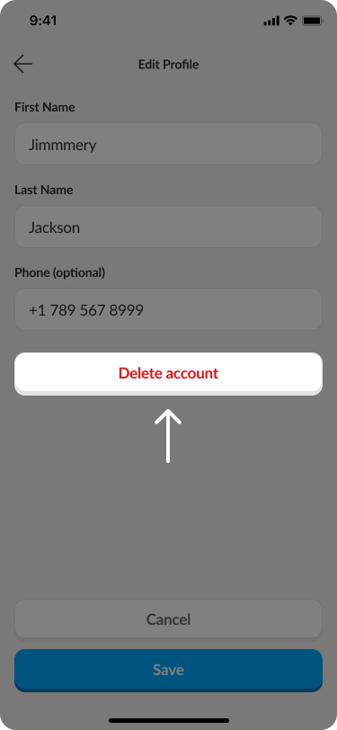Delete Your Account. Scroll down and tap "Delete account" in red. Confirm your choice if prompted.