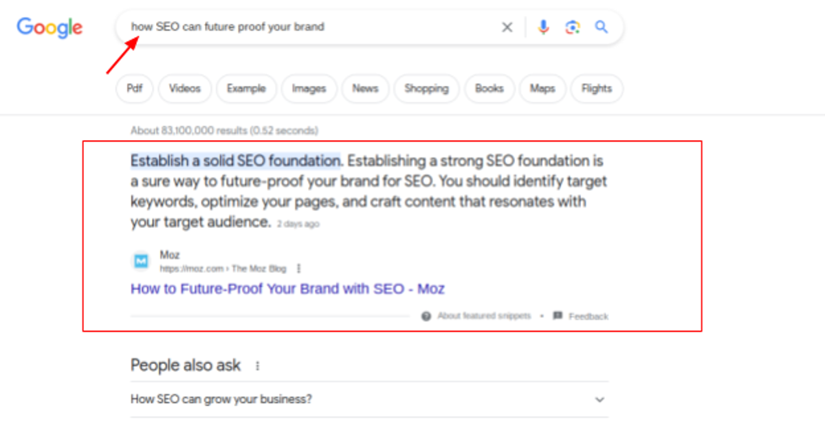 Search performance result 9