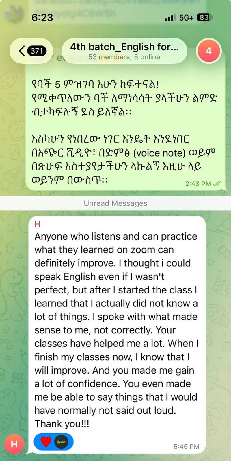 Student testimonial from Testimonial 10