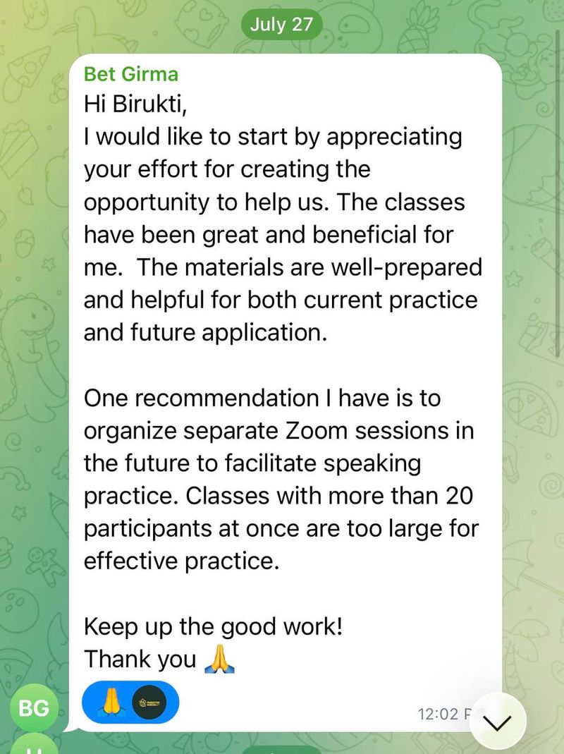 Student testimonial from Testimonial 14