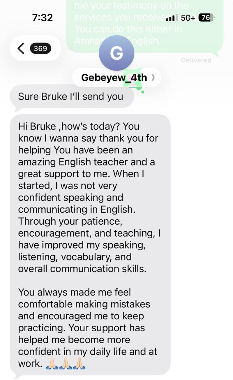Student testimonial from Testimonial 12
