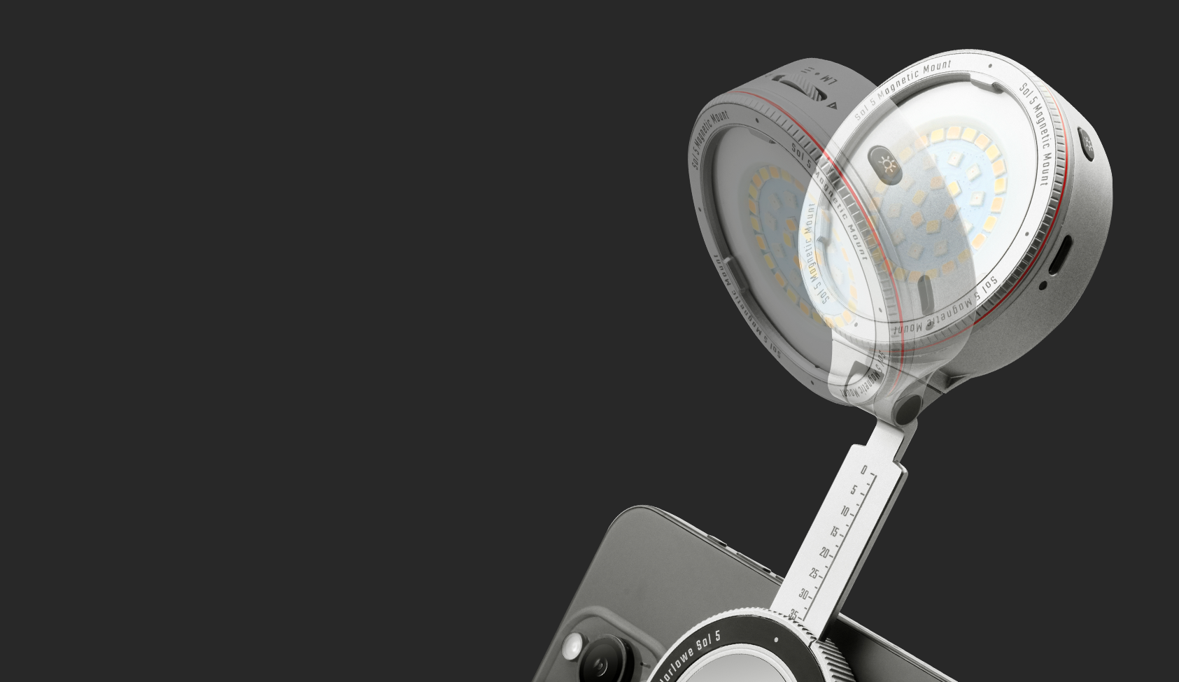 360° Flexible Head & Height-Adjustable Mount