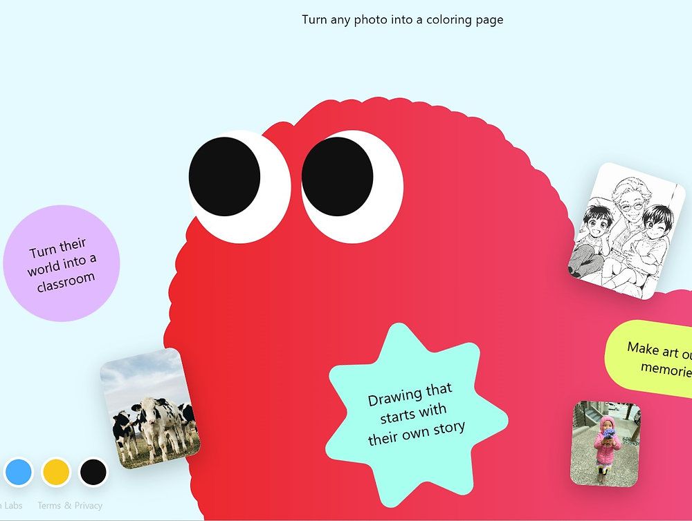 Splat App: Photos Become Colouring Pages