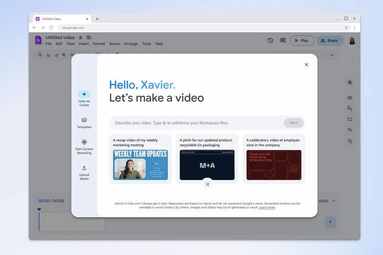 Google Tests Gemini AI Video Presentations