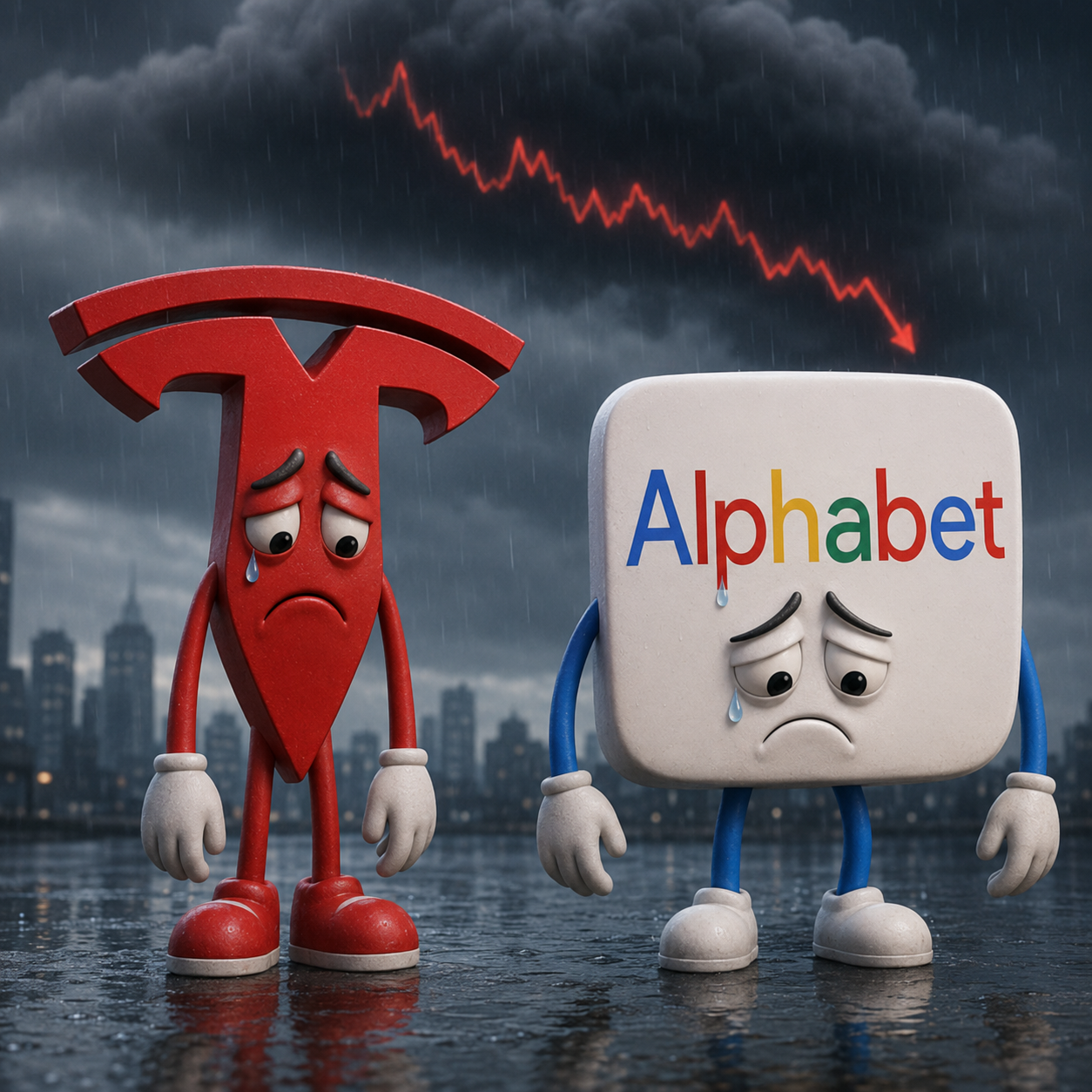 Tech Titans Tumble: Tesla and Alphabet's Woes