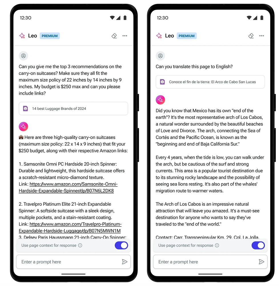 Brave's Leo AI Assistant Now Available for Android