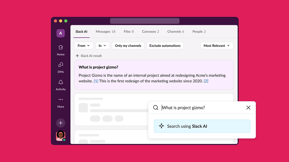 Slack Introduces AI-Powered Search and Summarisation