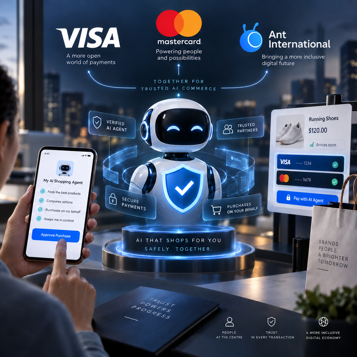 Payment Giants Unite for AI Trust Framework