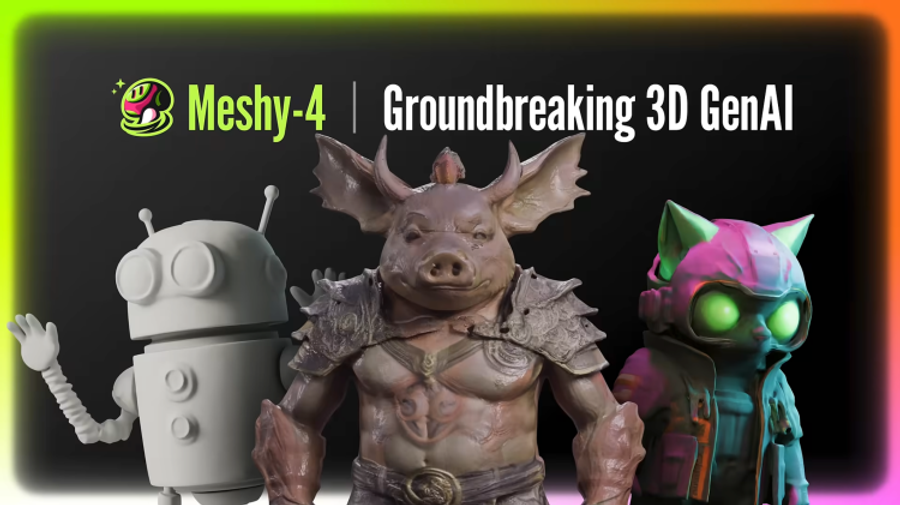 Meshy-4: Sci-Fi Level AI for 3D Design