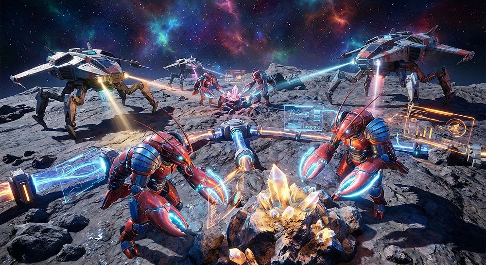 AI's Galactic Playground: Humans Need Not Apply