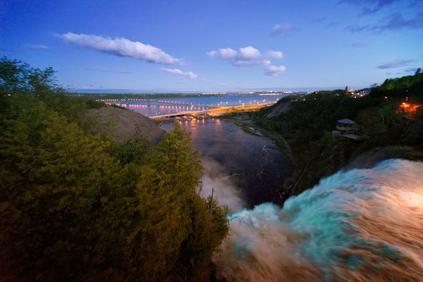 waterfall quebec city