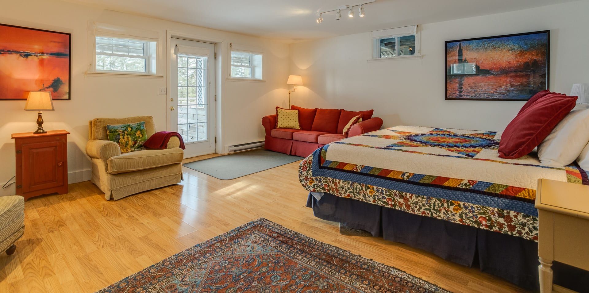 Chalet au bord du lac avec trois chambres