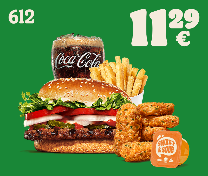 Plant-based Whopper® + 6 Plant-based Nuggets im Menü