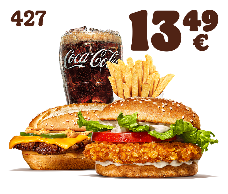Crispy Chicken + X-tra Long Chili Cheese im King Menü