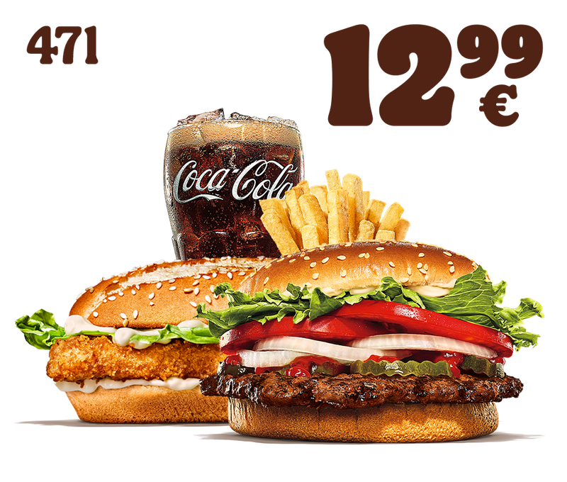 Long Chicken® + Whopper® im Menü