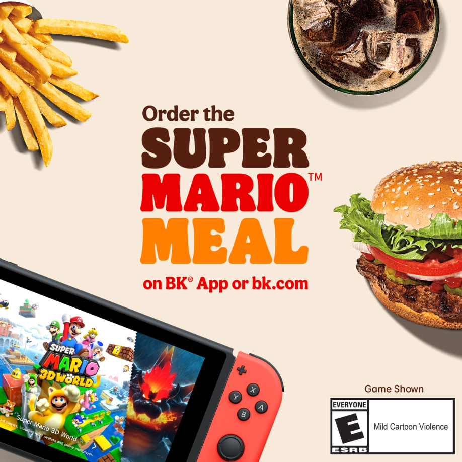 Nintendo Unveils Super Mario Meal Collab With Burger King