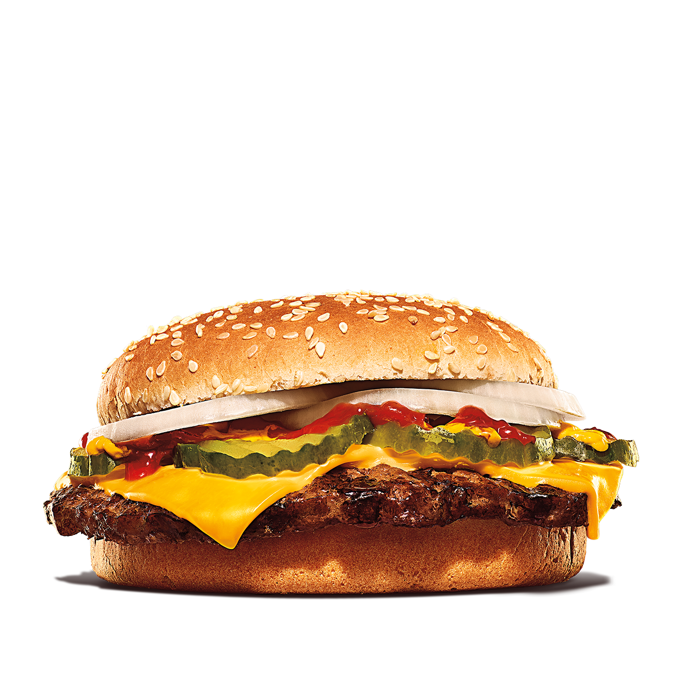 Calories in Burger King Single Quarter Pound King
