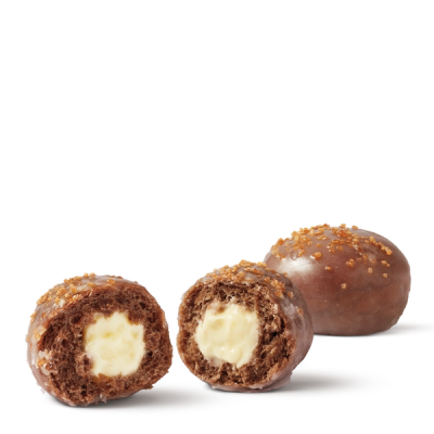Chocolate Creme Brulee Filled Timbit