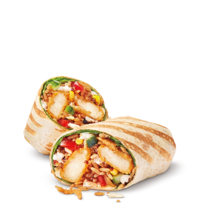 Crispy Chicken Cilantro Lime Loaded Wrap with Cheese