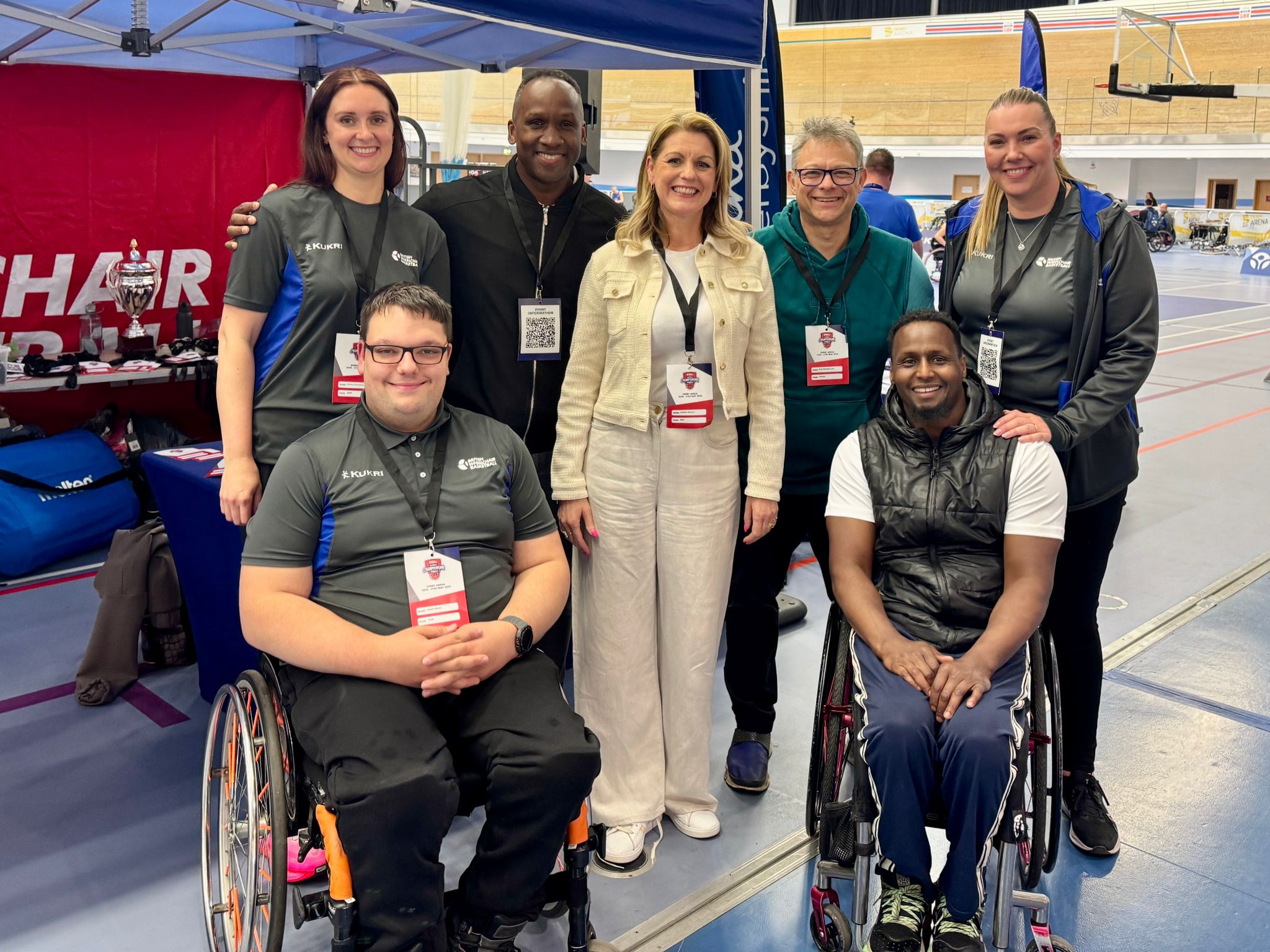 With British Wheelchair Basketball CEO, Justine Baynes and others 