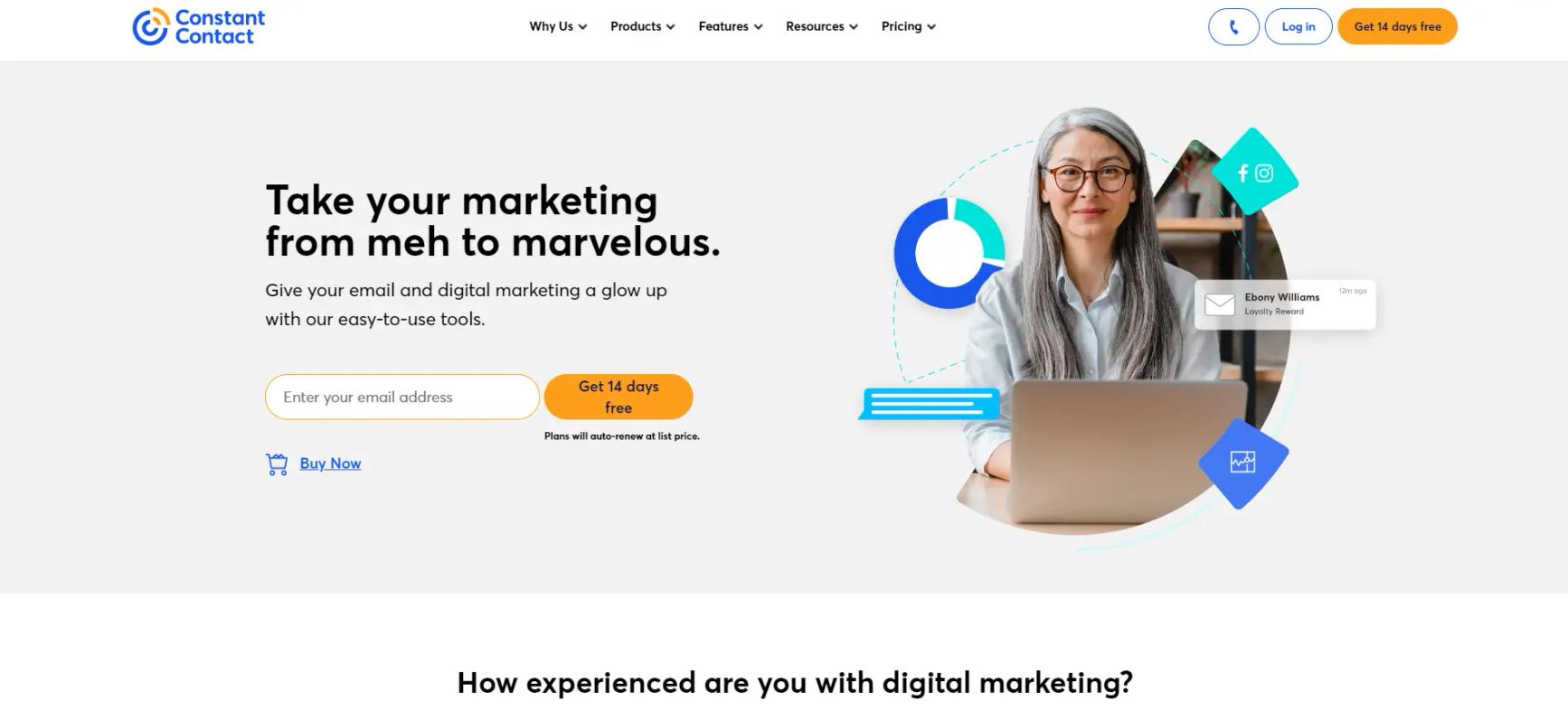 constant contact pricing
