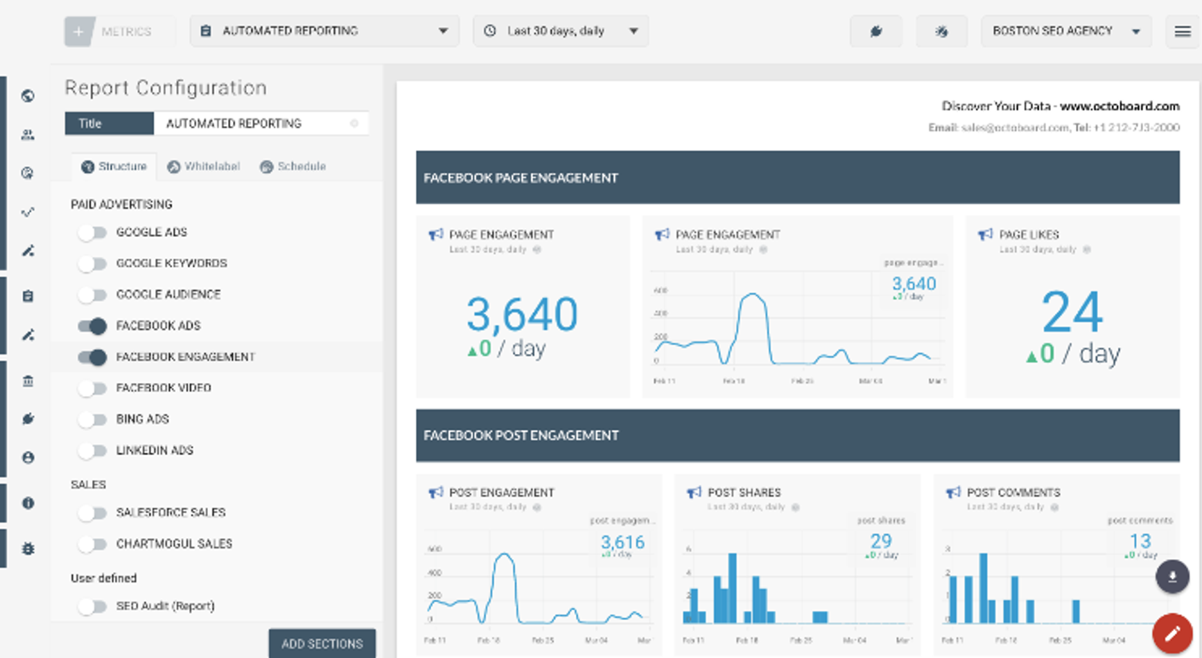 facebook ads reporting system
