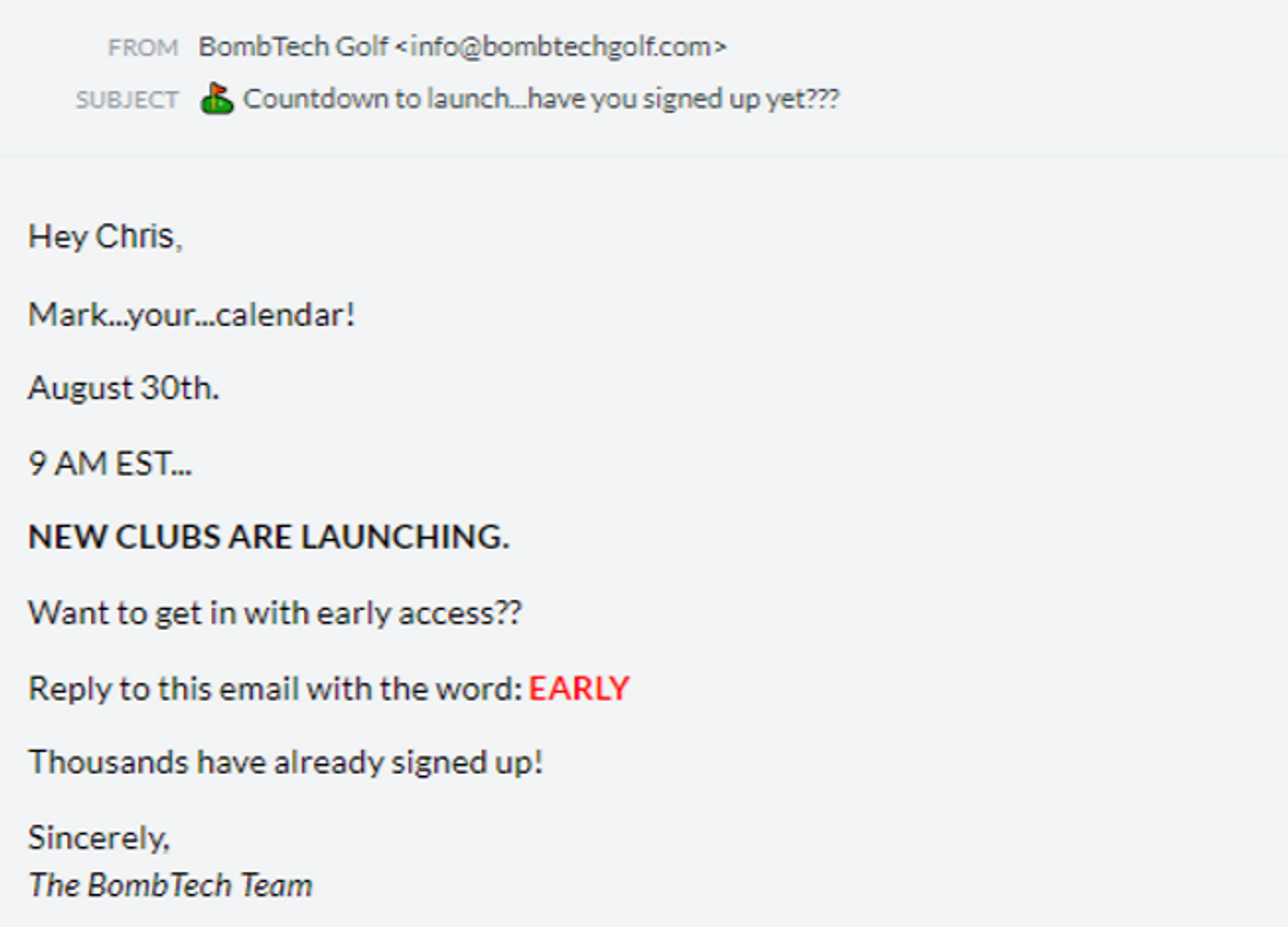 Online Product Launch Content