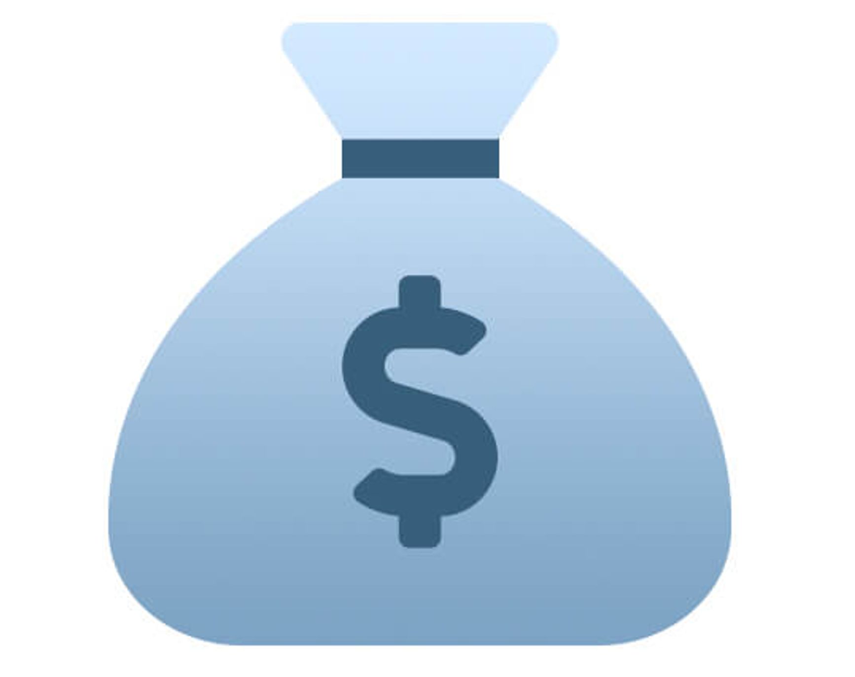 An icon of a money bag