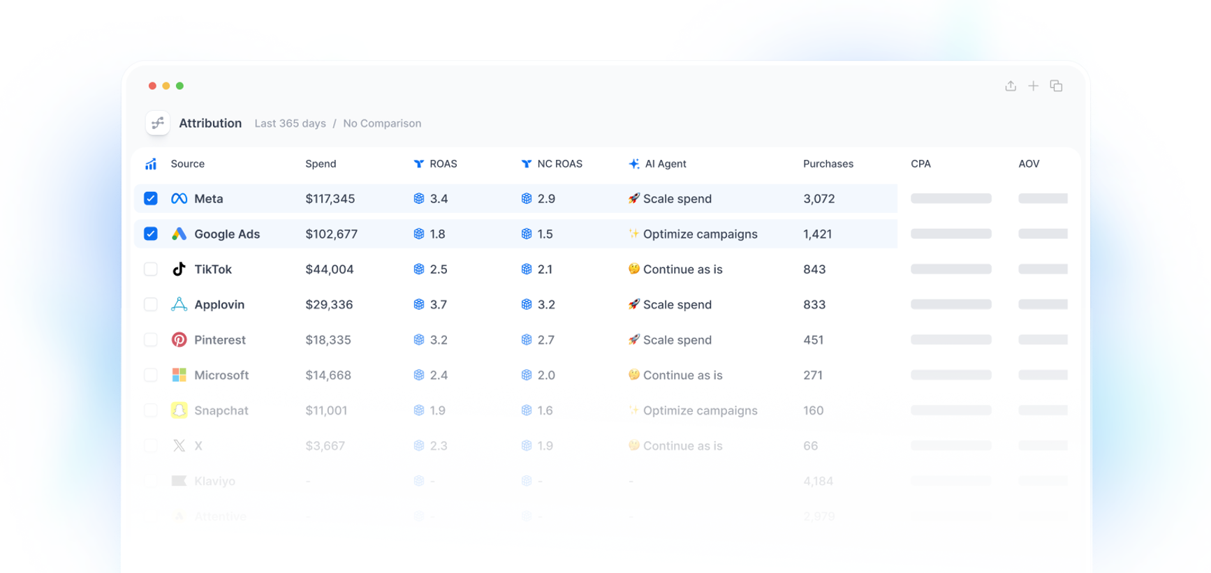 Screenshot og Attribution inside