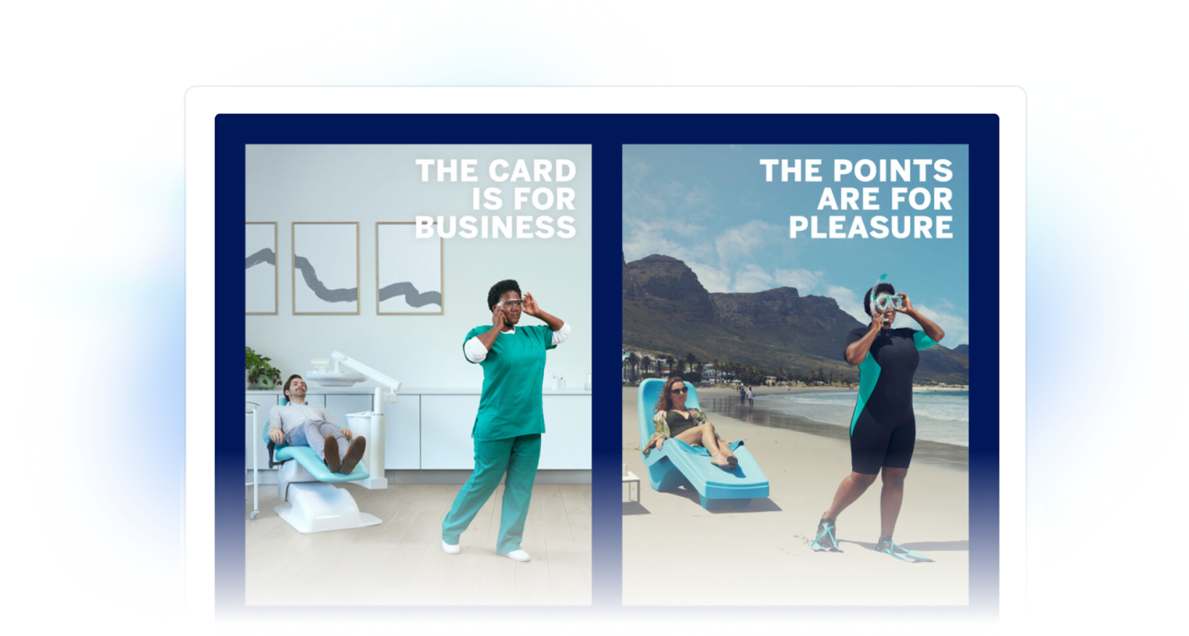 Ad an for American Express