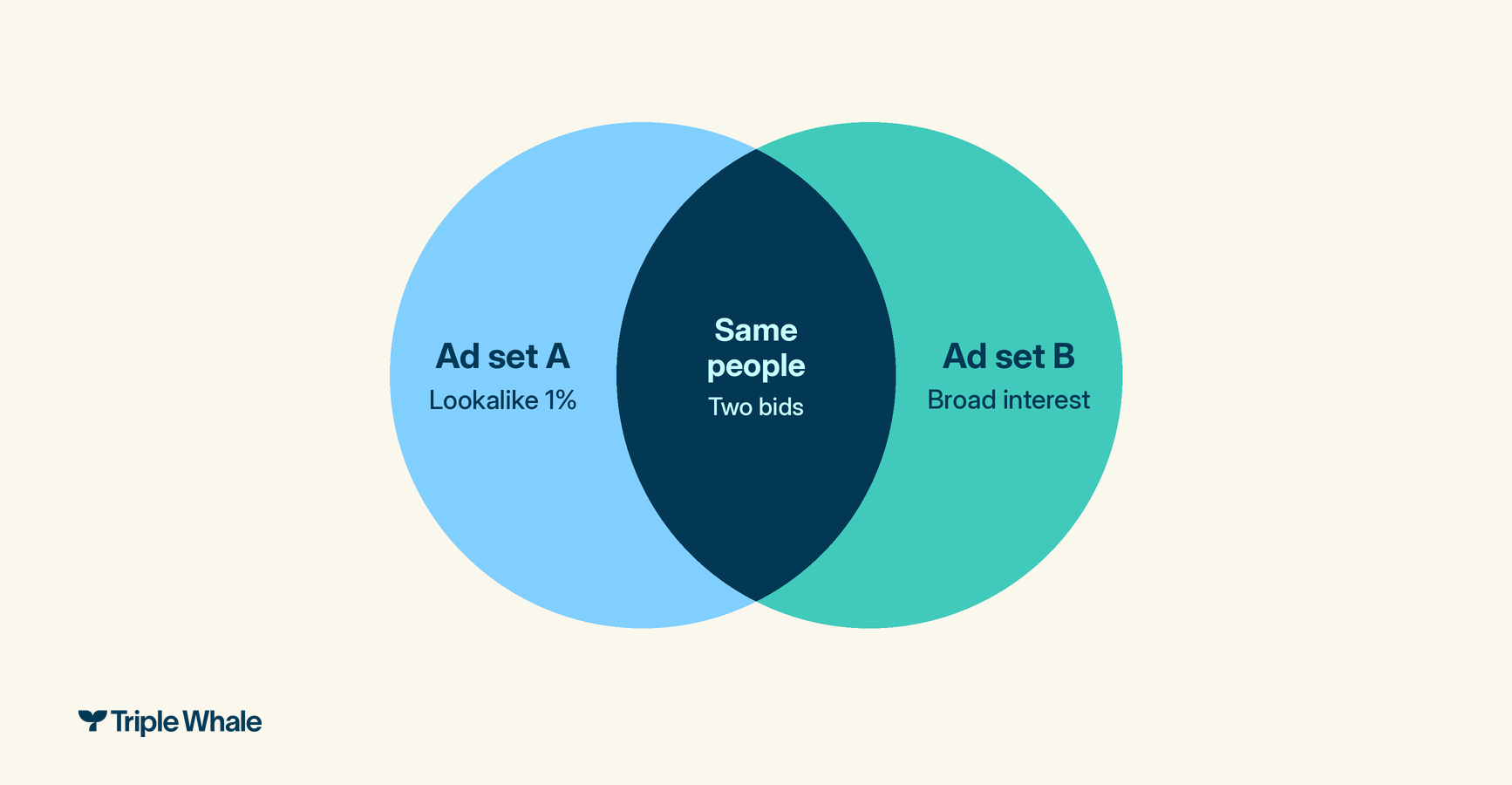 Image showing audience size and overlap