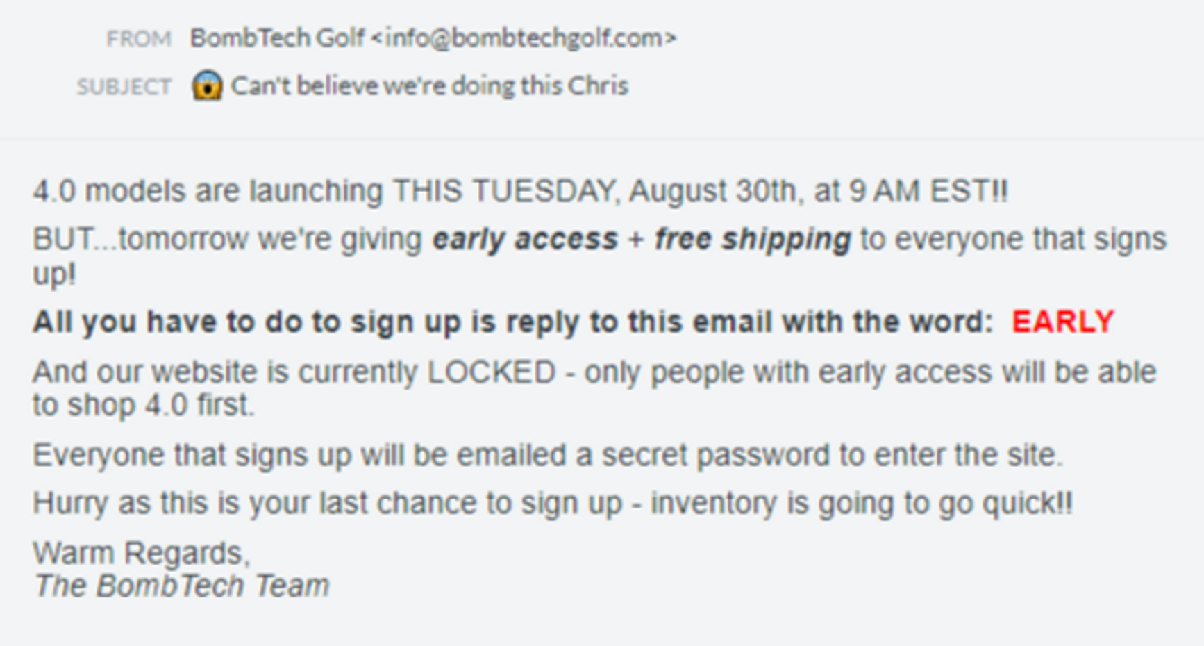 Online Product Launch Content