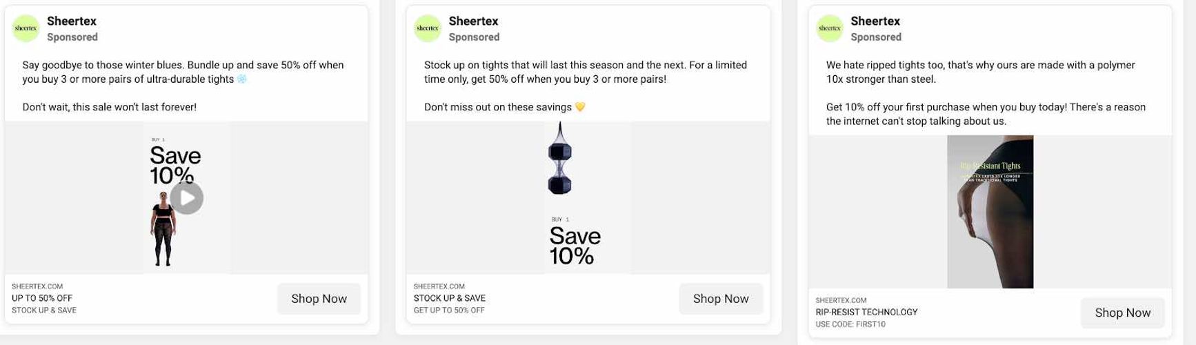 Ecommerce Ads Content