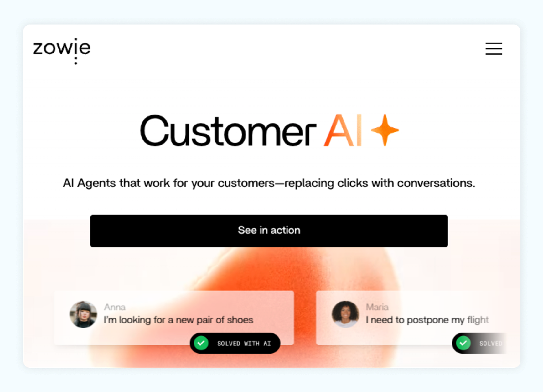 A screenshot of Zowie's
