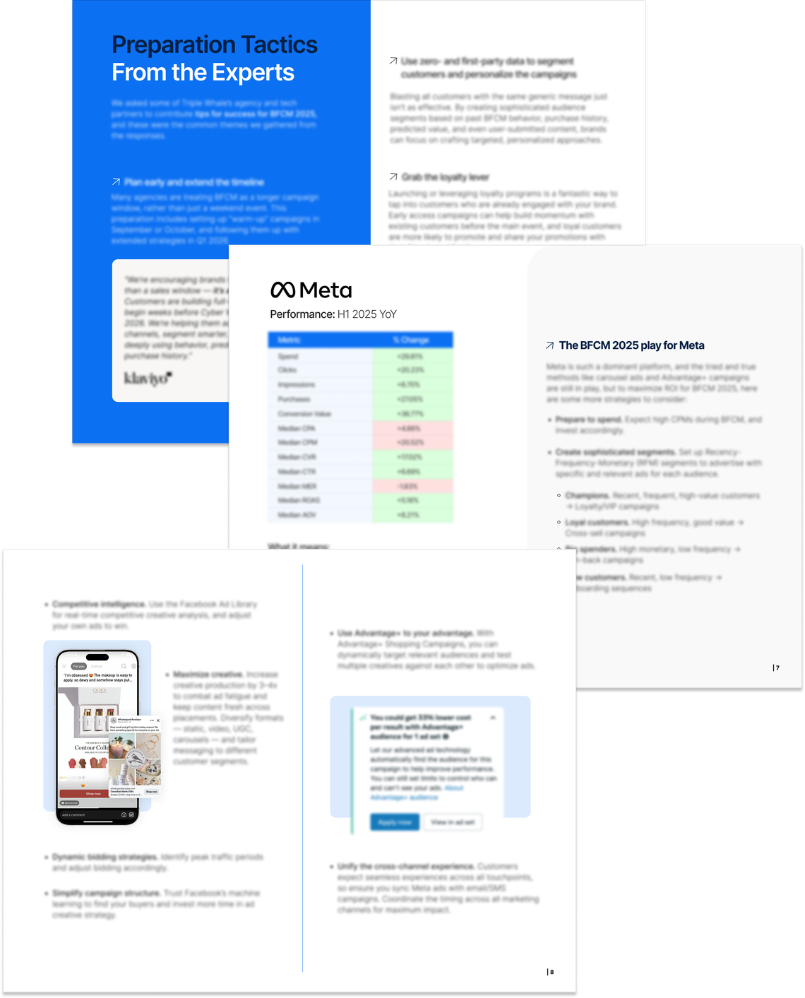 Pages from The Ultimate BFCM 2025 Prep Guide for Ecommerce Brands