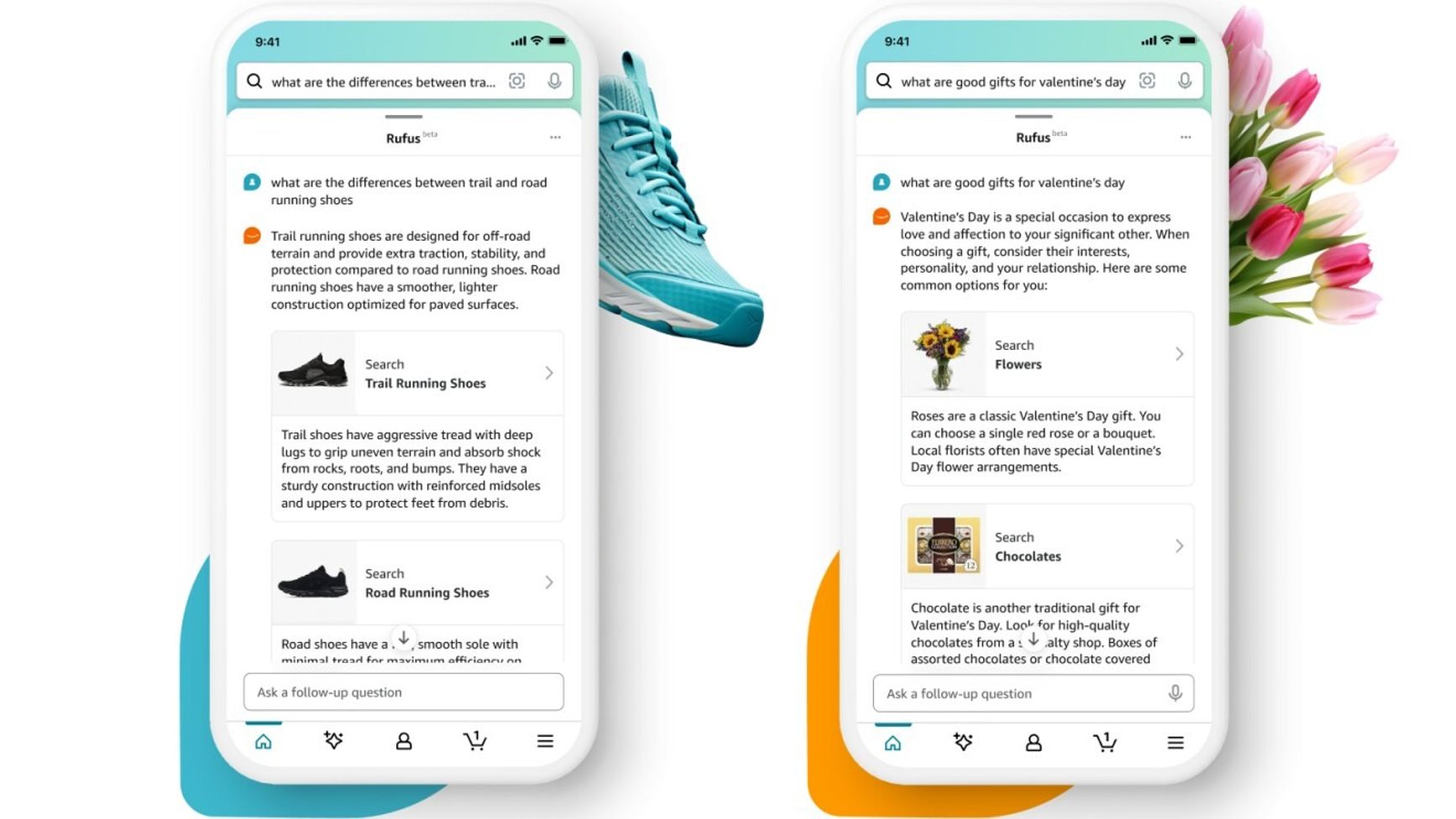 Photo of Amazon's shopping assistant Rufus