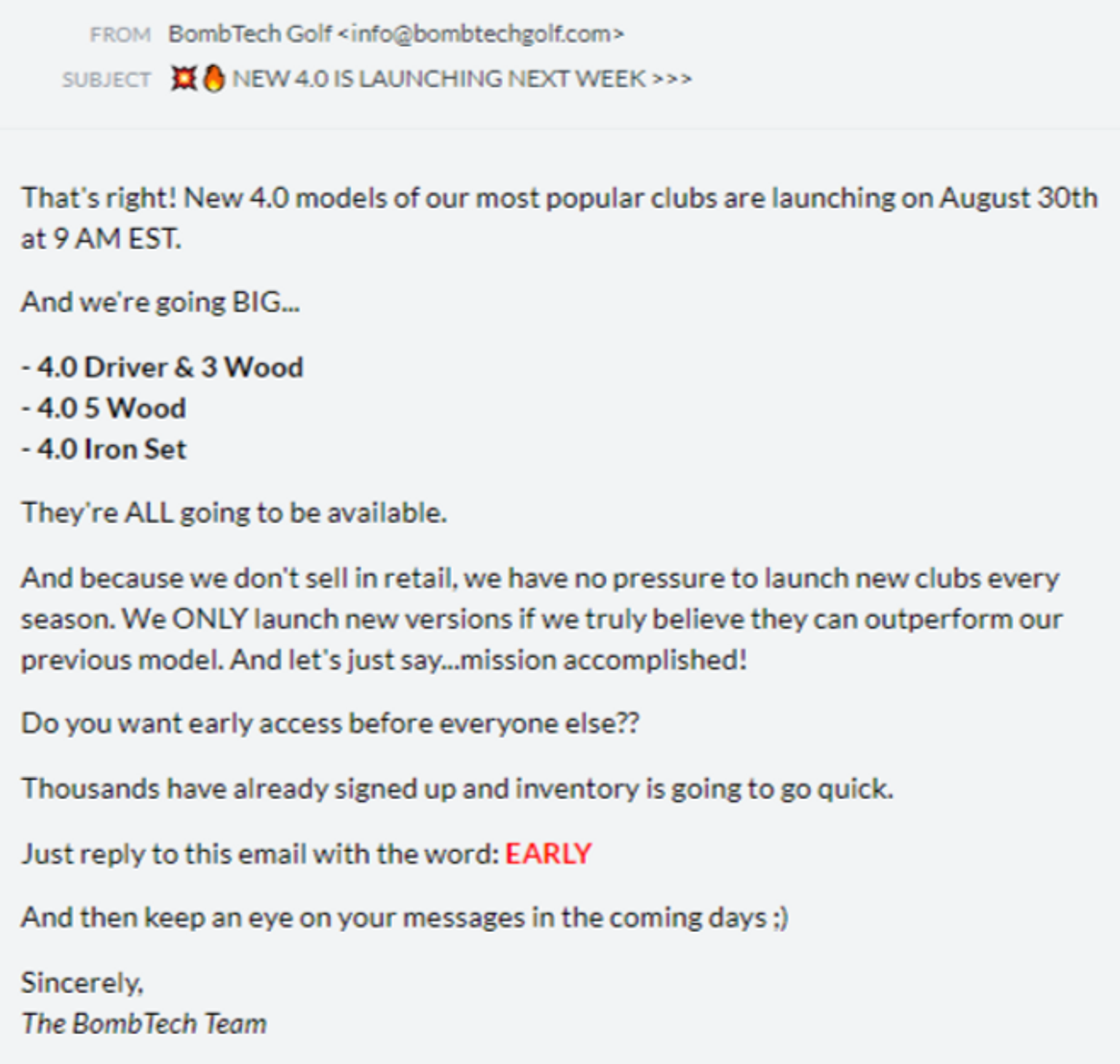 Online Product Launch Content