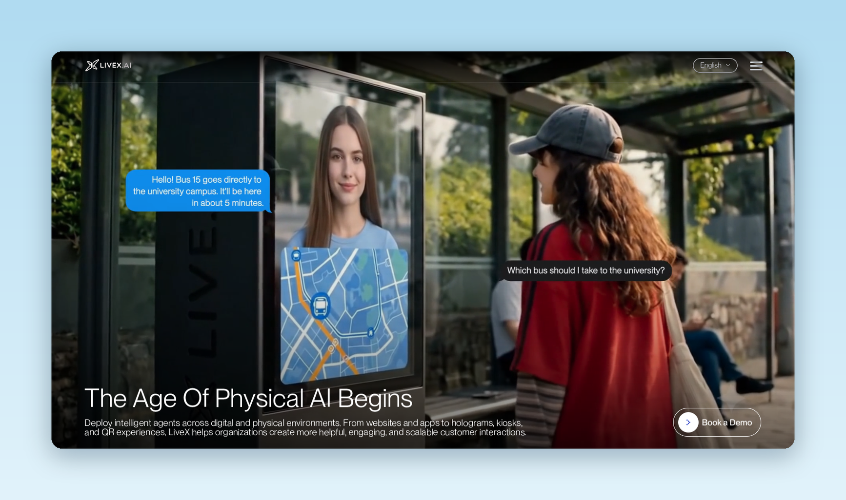 Image showing the livex.ai home page