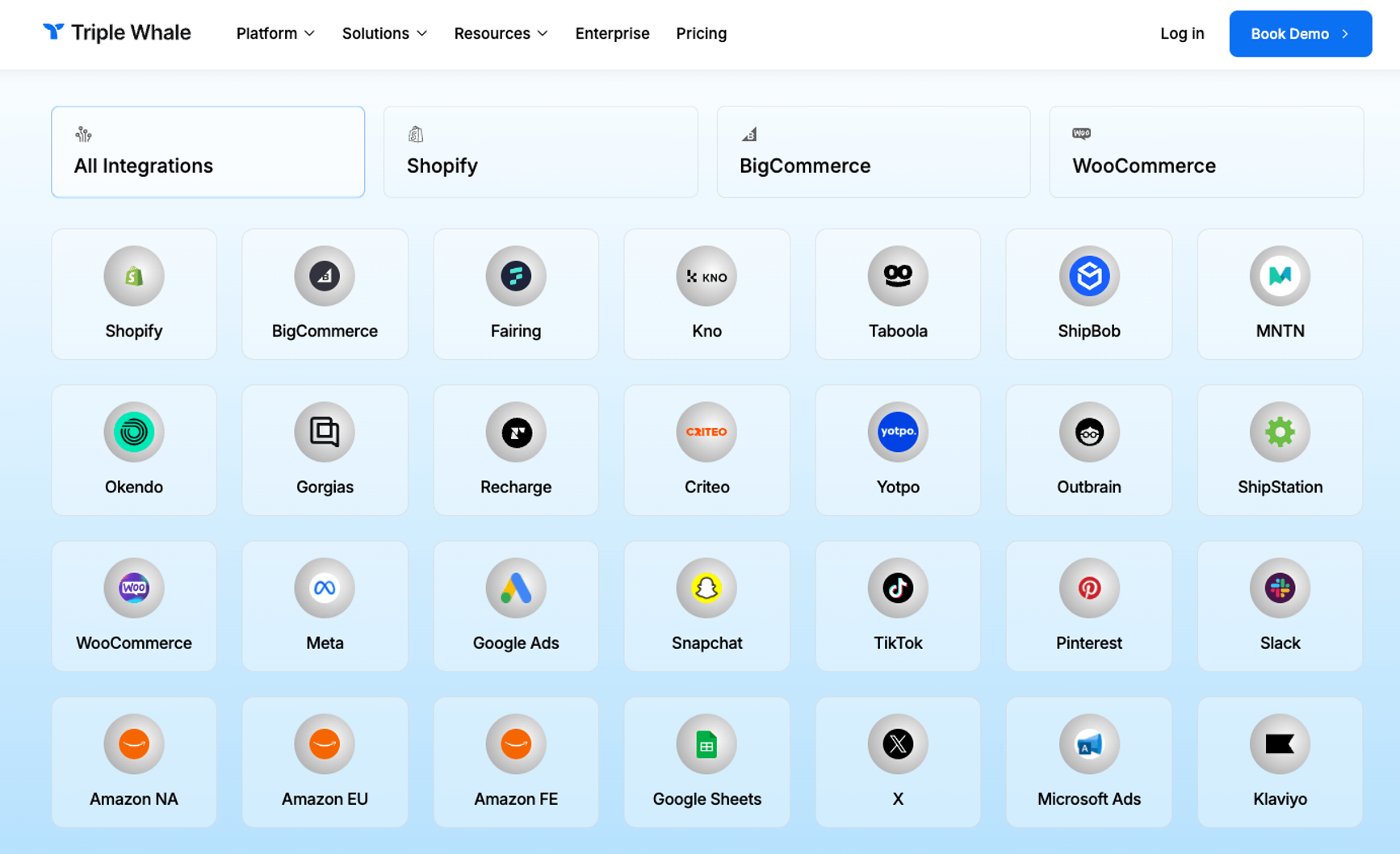 Powerful integrations for Triple Whale