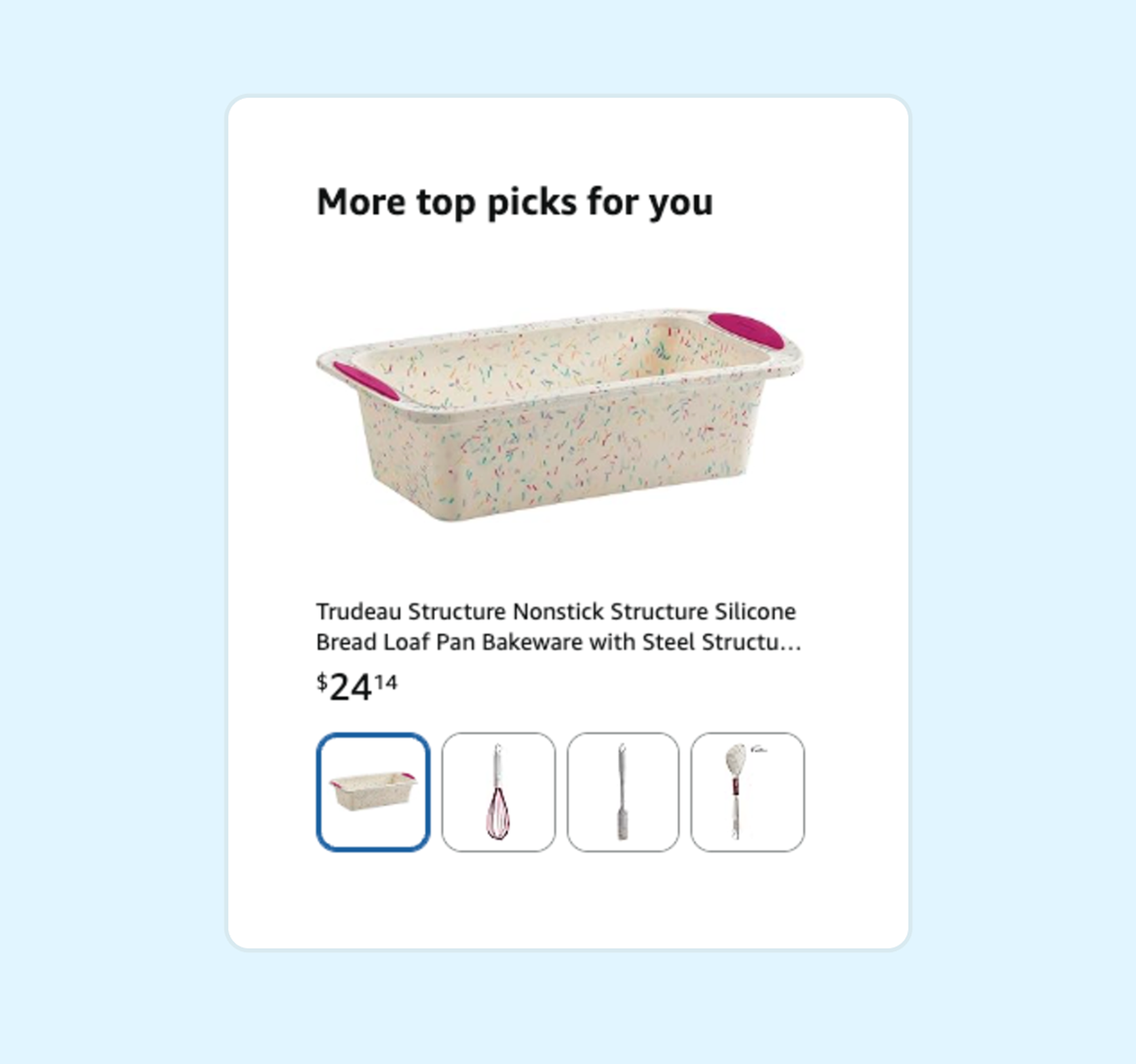 Photo example of Amazon's recommendation system