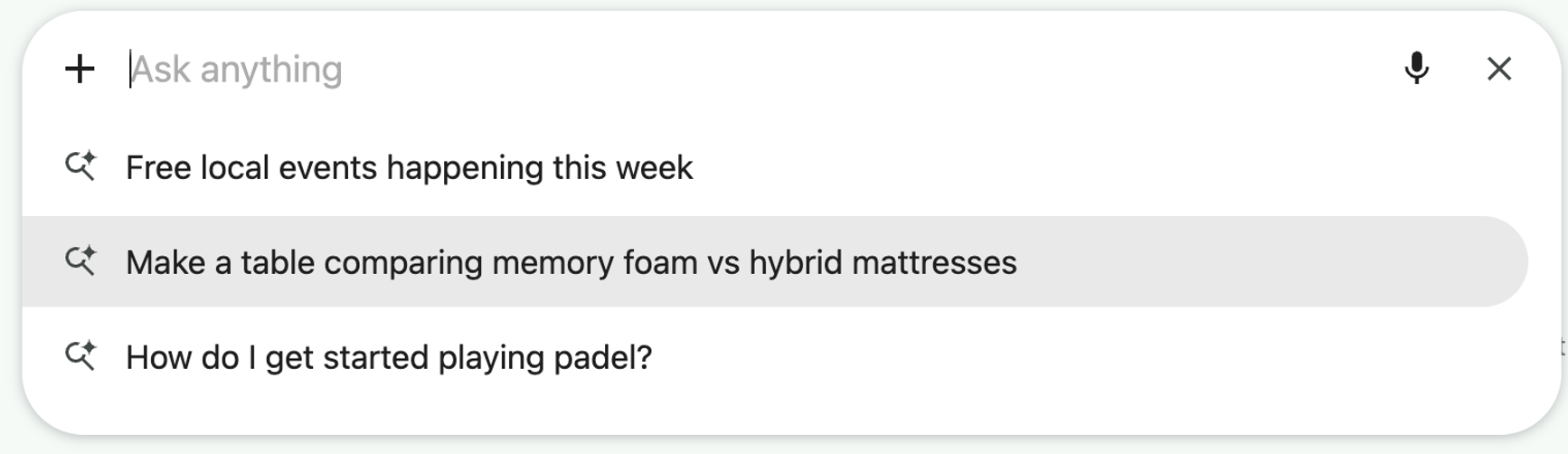 Ai search queries