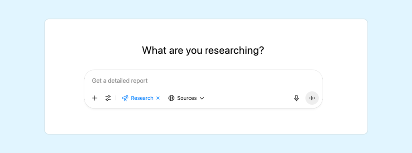 OpenAI's prompt bar screenshot