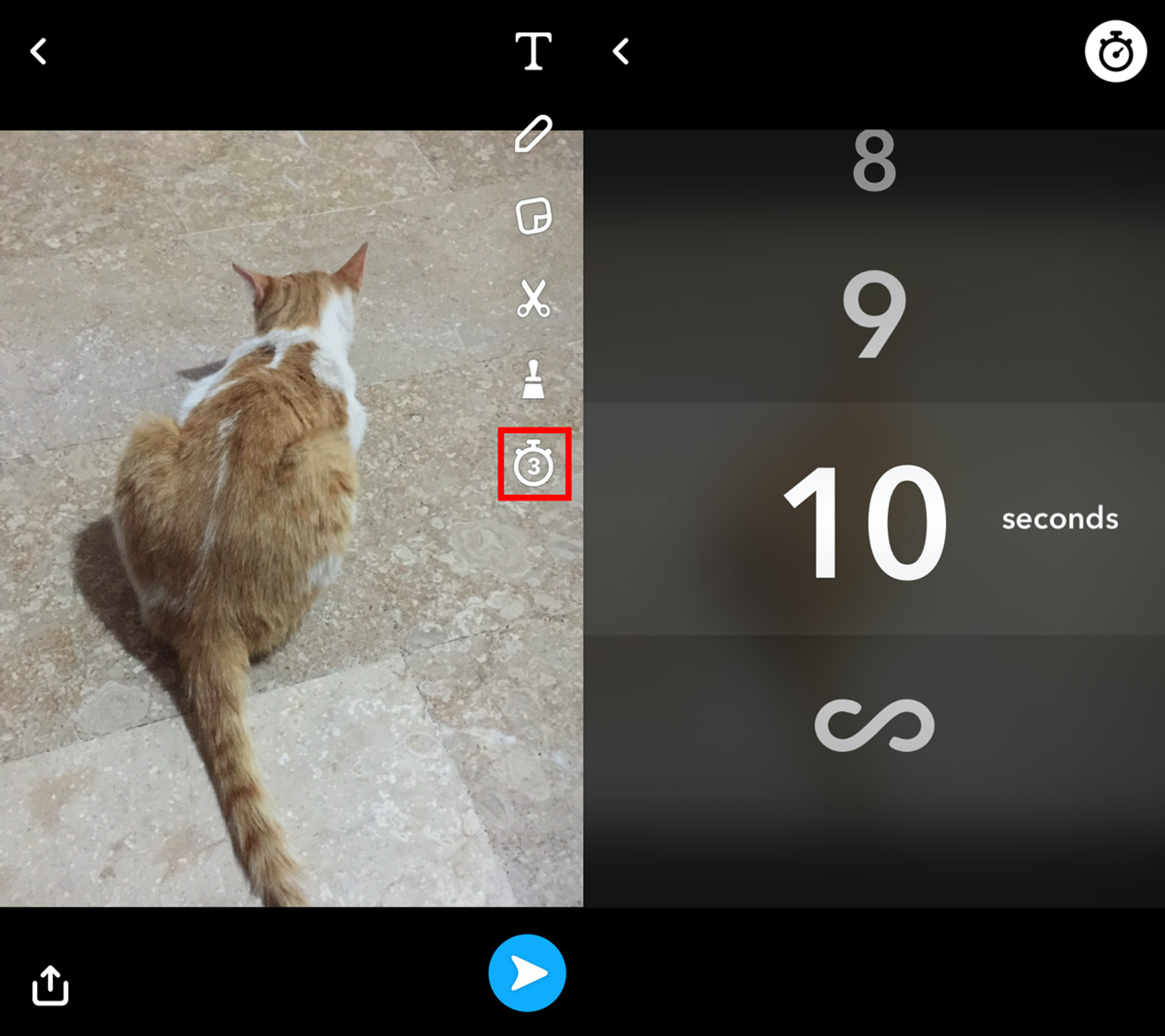 Snapchat view time analytics