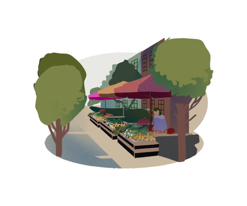 Farmers Market Illustration