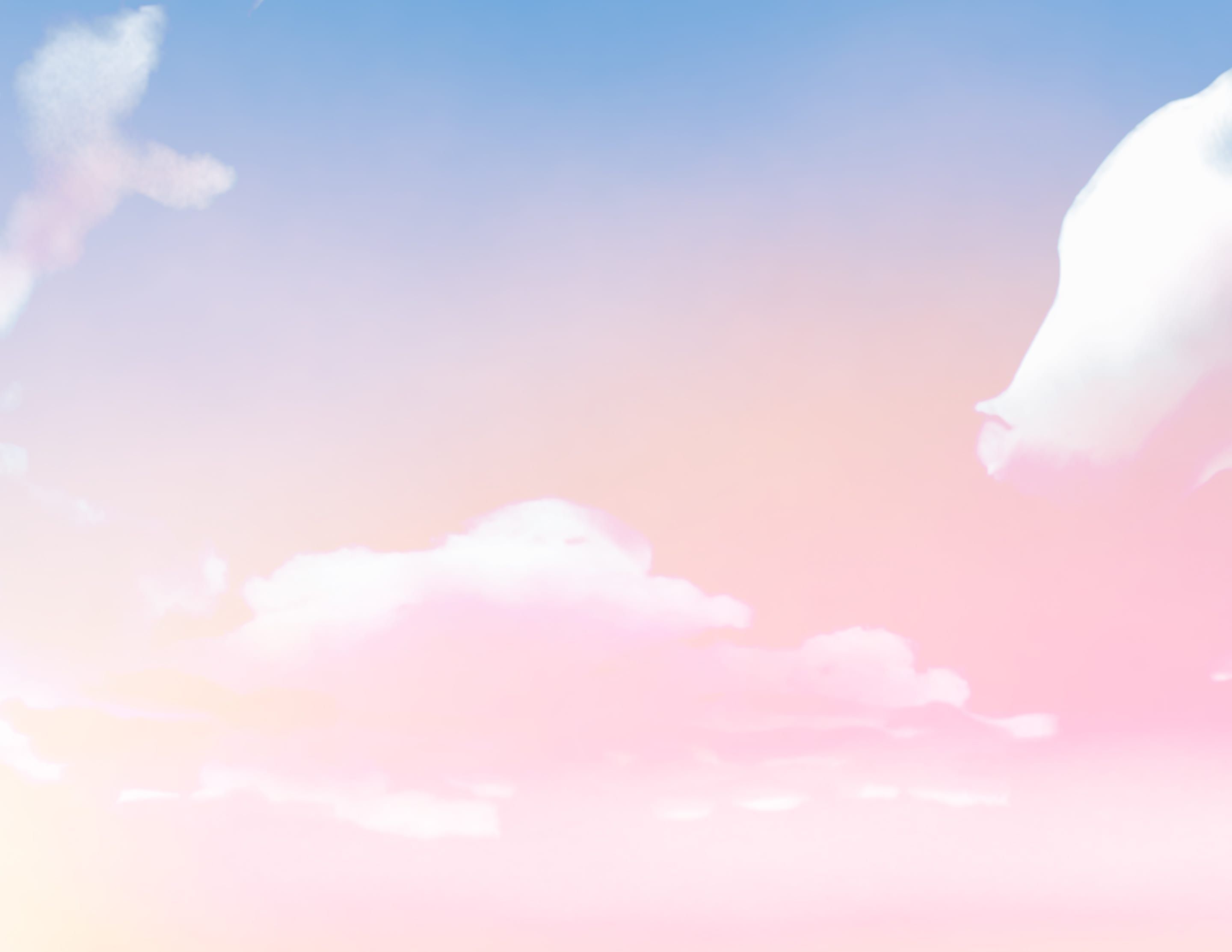 Clouds on a red blue dawn sky