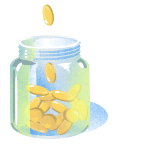 Money Jar Illustration